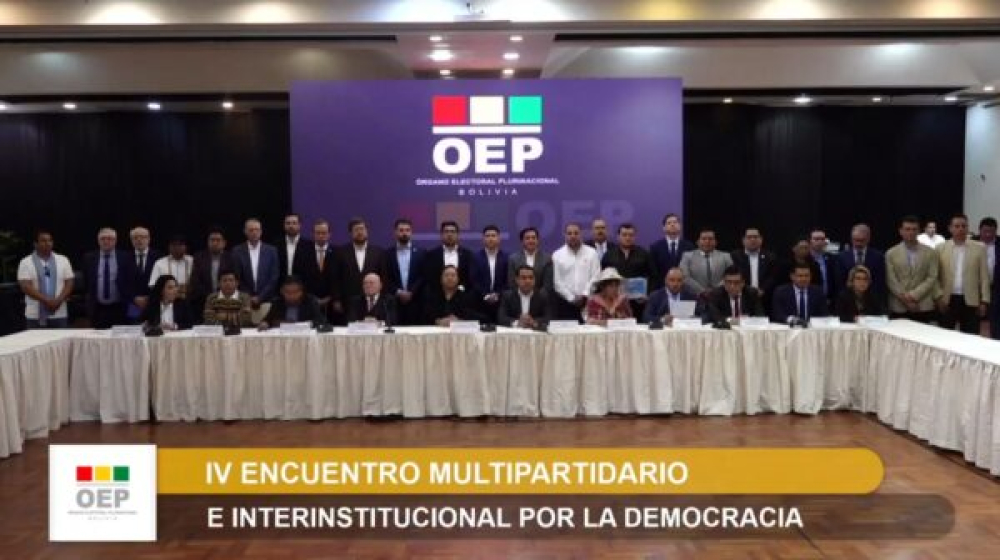IV Encuentro Multipartidario acuerda defender el voto del 17 de agosto, pacificar el país y aplicar la ley a saboteadores del proceso electoral