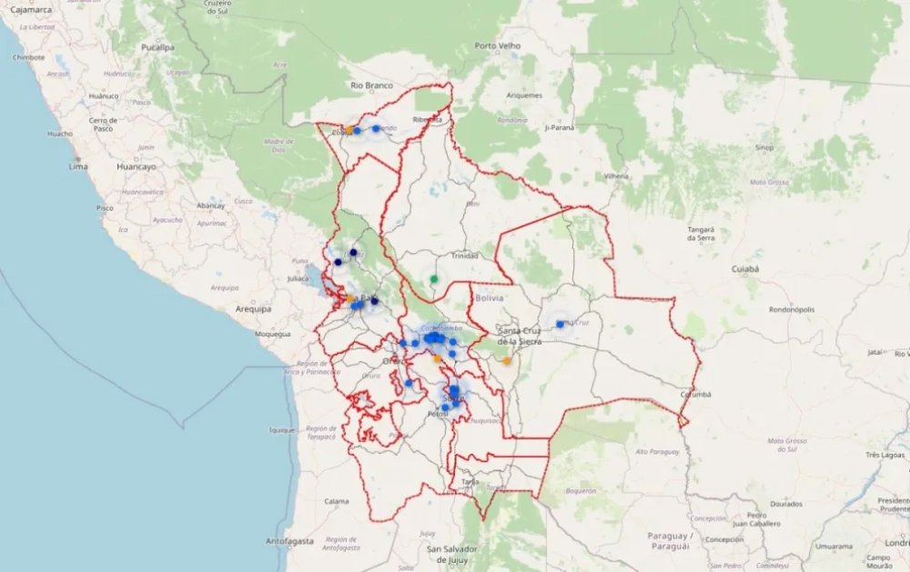 ABC reporta 23 puntos de bloqueo en 7 regiones; casi la mitad se encuentran en Cochabamba