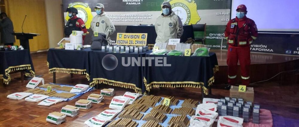 Policía secuestra más de 41.000 explosivos, mechas y vehículos que son relacionados con bloqueadores