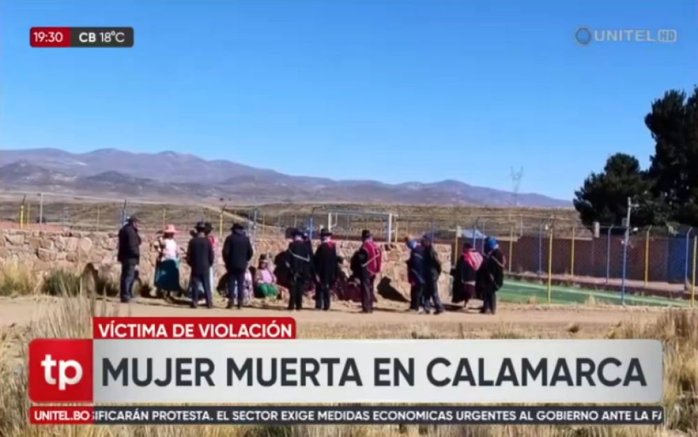 La Paz: Hallan en una cancha a una mujer sin vida y con signos de agresión sexual, reporta la Policía