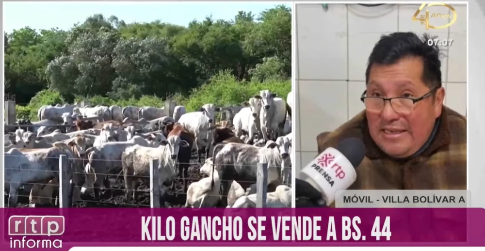 El kilo gancho de carne se vende a Bs 44 en La Paz por bloqueos