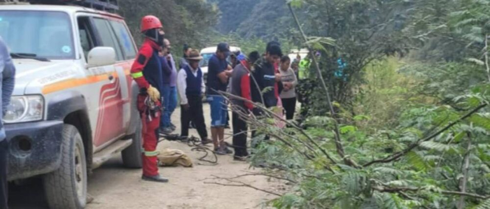 Un muerto tras la caída de un camión a un barranco de 300 metros en la ruta a los Yungas, reporta Bomberos