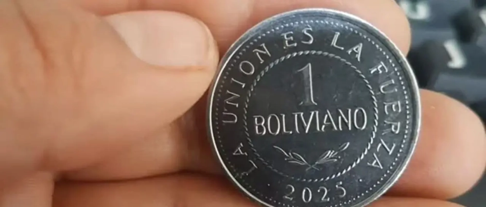 Así son las nuevas monedas de Bs 1 que el BCB puso en circulación