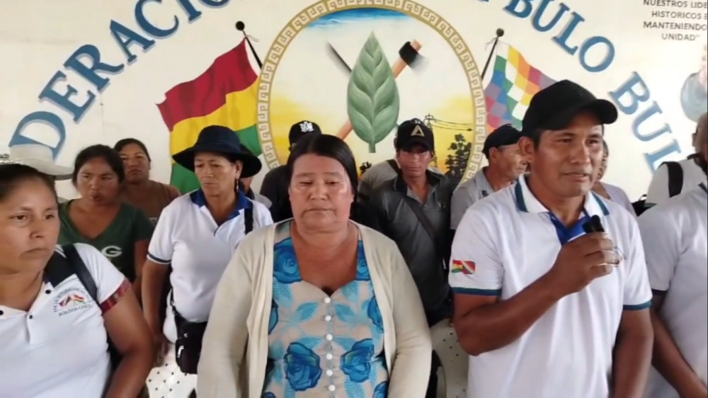 Trópico de Cochabamba: Cocaleros de Mamoré Bulo Bulo se rebelan contra Evo y dan su apoyo a Andrónico