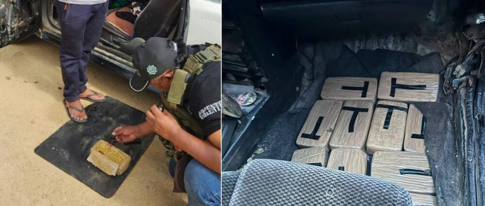 En Mairana, hallan a una pareja traficando más de 40 kilos de droga en un vehículo